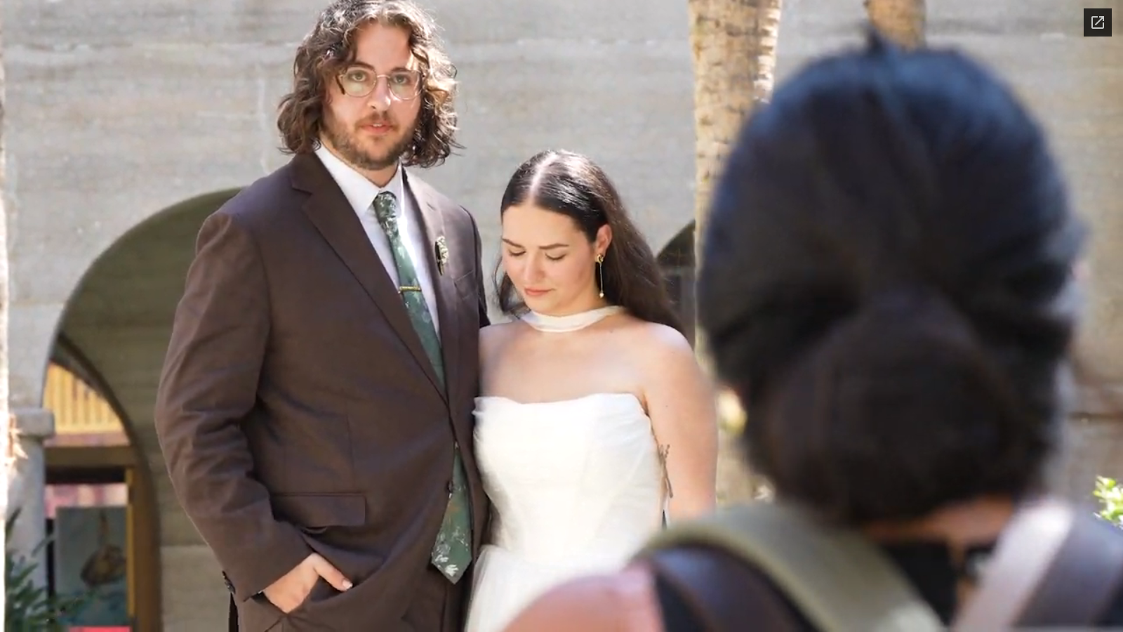 Still frame from Kylie & Josh Wedding